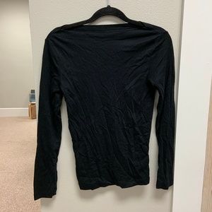 Black Boatneck Top